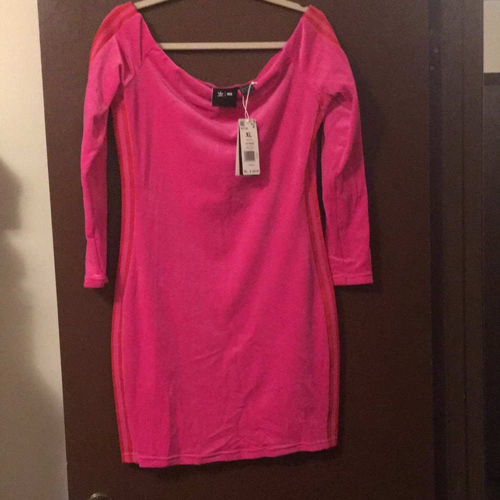 Shock Pink Adidas dress from the Ivy Park collection size Extra Large